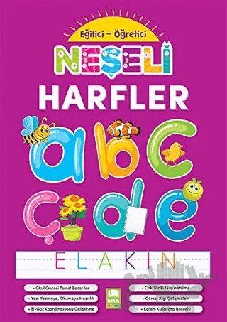 Neşeli Harfler - Eğitici Öğretici – Kolektif – Ema Çocuk kitap kapağı