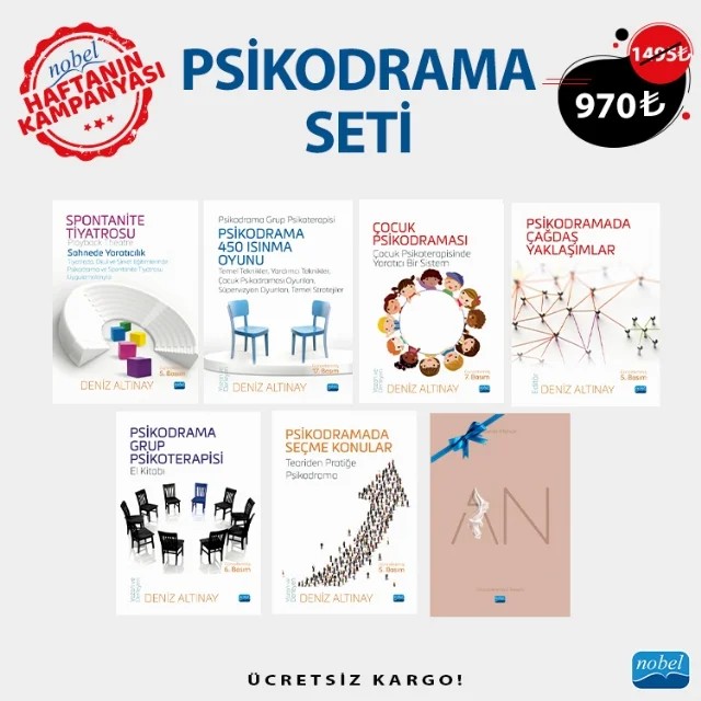 PSİKODRAMA SETİ – Deniz Altınay Aysın Turpoğlu Çelik, Banu Akman, Bilun Armağan, Cumhur Amasyalı, Deniz Altınay, Ece Cengizalp Adanalı, Esra Bilik, Fulya Kuter, Harika Özel, Meral Yıldırım Keskin, Mine Baş Görgün, Neşe Karabekir, Seda Tatar, Şeref Algur, Tuba Ceritoğlu Çarpa – Haftanın Kampanyası kitap kapağı