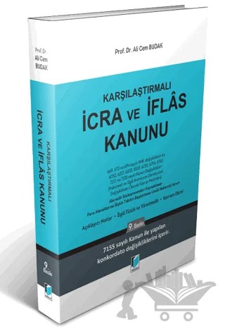 Karşılaştırmalı İcra ve İflas Kanunu – Ali Cem Budak – Adalet Yayınevi kitap kapağı
