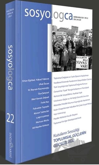 Sosyologca Dergisi Sayı: 22 – Doğu Kitabevi kitap kapağı