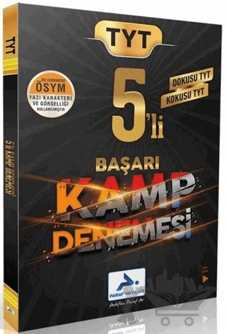 TYT 5 li Başarı Kamp Denemesi – Kolektif – Paraf Yayınları kitap kapağı
