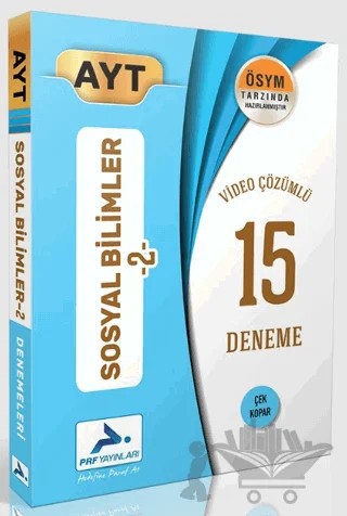 AYT Sosyal Bilimler-2 Video Çözümlü 15 Deneme – Kolektif – Paraf Yayınları kitap kapağı