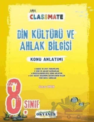 8. Sınıf Din Kültürü ve Ahlak Bilgisi Classmate Konu Anlatımlı – Kolektif – Okyanus Yayınları kitap kapağı