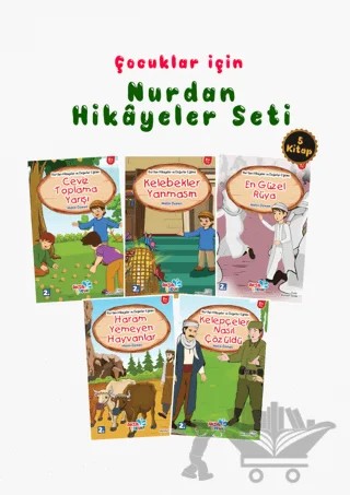 Çocuklar İçin Hikâyelerle “Nurdan Hikâyeler Seti” – Metin Özmen – Aksa Çocuk kitap kapağı
