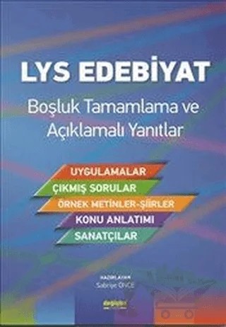 LYS Edebiyat : Boşluk Tamamlama ve Açıklamalı Yanıtlar – Kolektif – Değişim Yayınları kitap kapağı