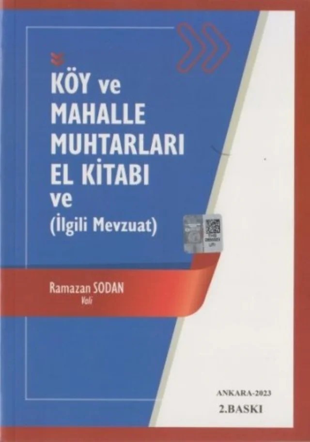 Köy ve Mahalle Muhtarları El Kitabı ve İlgili Mevzuat – Ramazan Sodan – Yazarın Kendi Yayını / Ramazan Sodan kitap kapağı
