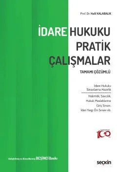 Tamamı Çözümlüİdare Hukuku Pratik Çalışmalar – Halil Kalabalık – Seçkin Yayıncılık kitap kapağı