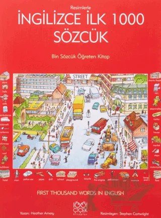 Resimlerle İngilizce İlk 1000 Sözcük – Heather Amery – 1001 Çiçek Kitaplar kitap kapağı