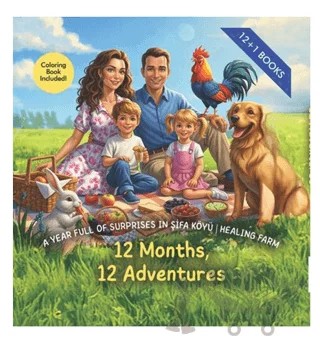 A Year Full of Surprises in Şifa Köyü / Healing Farm 12 Months, 12 Adventures – Merve Tüfekçi Emre – Cinius Yayınları kitap kapağı
