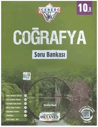 10. Sınıf Iceberg Coğrafya Soru Bankası – Mustafa Topal – Okyanus Yayınları kitap kapağı