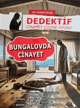 Dedektiflik Cinayet Çözme Oyunu -Bungalovda Cinayet – Kollektif – MT Dedektiflik kitap kapağı