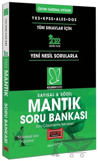 YKS KPSS ALES DGS Kelebek Serisi Sayısal Sözel Mantık Soru Bankası – Kolektif – Yargı Yayınevi kitap kapağı