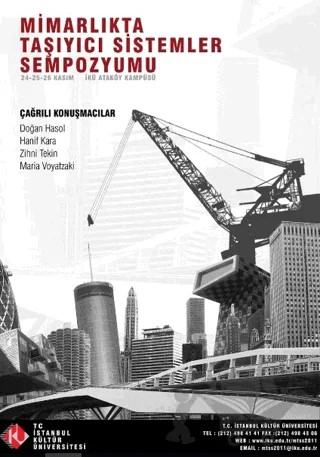 Mimarlıkta Taşıyıcı Sistemler Sempozyumu – Doğan Hasol, Hanif Kara, Zihni Tekin, Maria Voyatzaki – İstanbul Kültür Üniversitesi - İKÜ Yayınevi kitap kapağı