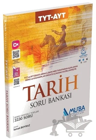 TYT AYT Tarih Soru Bankası – Kolektif – Muba Yayınları kitap kapağı