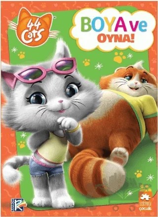44 Cats - Boya ve Oyna! – Kolektif – Eksik Parça Yayınları kitap kapağı