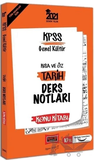 2021 KPSS Tarih Kısa ve Öz Ders Notları – Mehmet Ali Tan – Yargı Yayınevi kitap kapağı