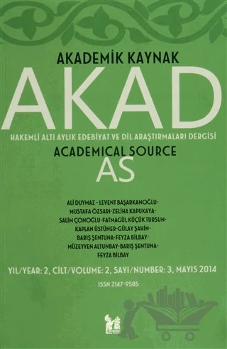 Akad Akademik Kaynak Dergisi Sayı: 3 – Kolektif – Altın Post Yayıncılık kitap kapağı