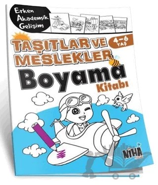 EAG Taşıtlar ve Meslekler Boyama Kitabı 4-6 Yaş – Kolektif – Niha Çocuk kitap kapağı