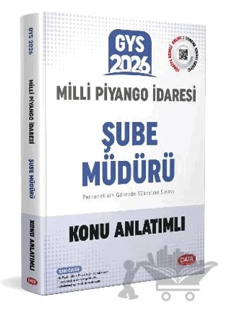 Milli Piyango İdaresi Genel Müdürlüğü GYS Şube Müdürü Konu Anlatımlı – Kolektif – Data Yayınları kitap kapağı