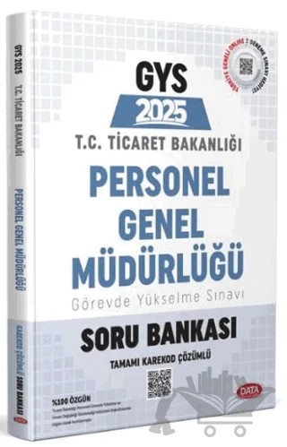 Ticaret Bakanlığı Personel Genel Müdürlüğü GYS Soru Bankası – Kollektif – Data Yayınları kitap kapağı