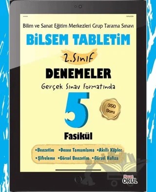 Bilsem Tabletim 2. Sınıf Denemeler 5 Fasikül – Elif Erdoğan – Hayat Okul Yayınları kitap kapağı