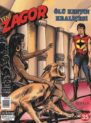 Yeni Zagor Sayı: 35 Ölü Kentin Kraliçesi – Lal Kitap kitap kapağı