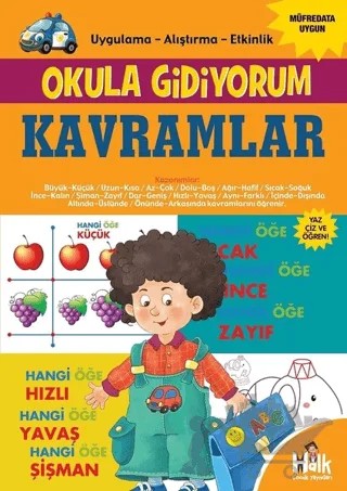 Kavramlar - Okula Gidiyorum – Kolektif – Halk Kitabevi kitap kapağı