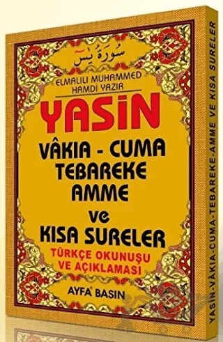 Yasin Çanta Boy-Üçlü Ayfa – Elmalılı Muhammed Hamdi Yazır – Ayfa Basın Yayın kitap kapağı
