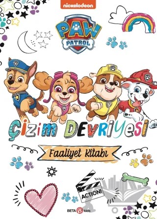 PAW Patrol - Çizim Devriyesi Boyama Kitabı – Kolektif – Beta Kids kitap kapağı