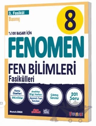 Fenomen 8. Sınıf Fen Bilimleri Soru Bankası 3. Fasikül (Basınç) – Kolektif – Fenomen Yayınları kitap kapağı