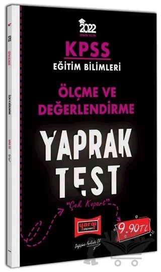 KPSS Eğitim Bilimleri Ölçme ve Değerlendirme Yaprak Test – Kolektif – Yargı Yayınevi kitap kapağı