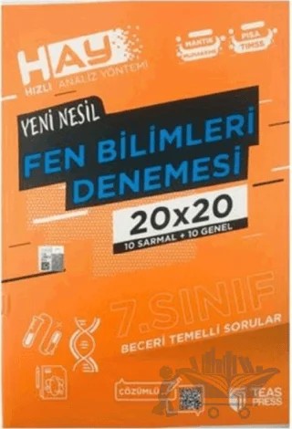 Hay 7. Sınıf Fen Bilimleri Branş Deneme – Kolektif – Teas Press kitap kapağı