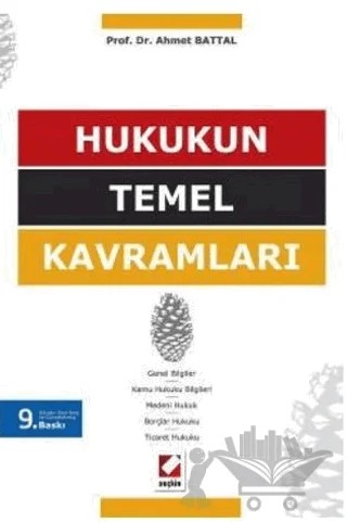 Hukukun Temel Kavramları – Ahmet Battal – Seçkin Yayıncılık kitap kapağı