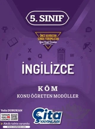 5. Sınıf İngilizce Konu Öğreten Modüller – Yeliz Durukan – Çita Yayınları kitap kapağı