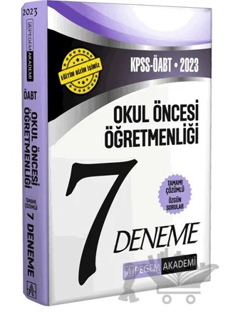 2023 KPSS ÖABT Okul Öncesi Öğretmenliği 7 Deneme – Kolektif – Pegem Akademi Yayıncılık kitap kapağı