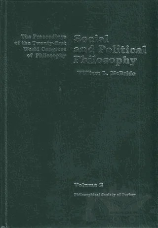 Volume 2: Social and Political Philosophy – William L. McBride – Türkiye Felsefe Kurumu kitap kapağı