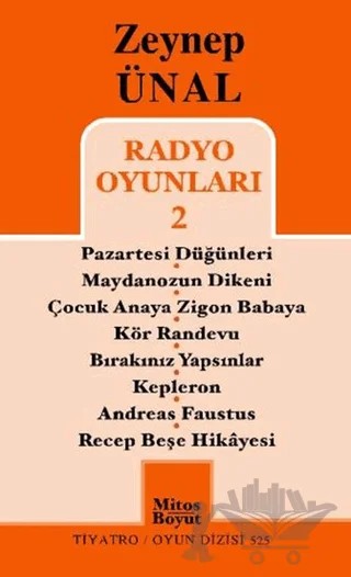 Radyo Oyunları - 2 – Zeynep Ünal – Mitos Boyut Yayınları kitap kapağı