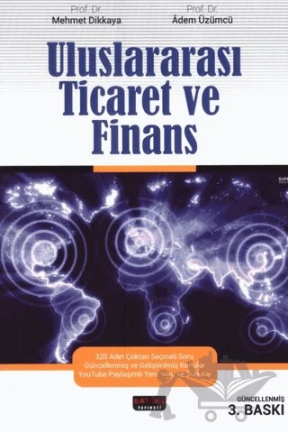Uluslararası Ticaret ve Finans – Adem Üzümcü, Mehmet Dikkaya – Savaş Yayınevi kitap kapağı