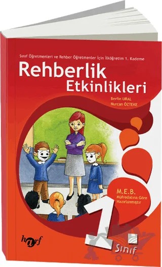 1. Sınıf Rehberlik Etkinlikleri – Berfin Ural, Nurcan Özteke – Harf Eğitim Yayıncılık kitap kapağı