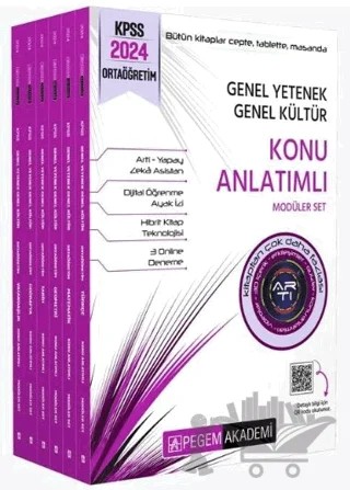 2024 KPSS Lise Ortaögretim Konu Anlatımlı Modüler Set – Kolektif – Pegem Akademi Yayıncılık kitap kapağı