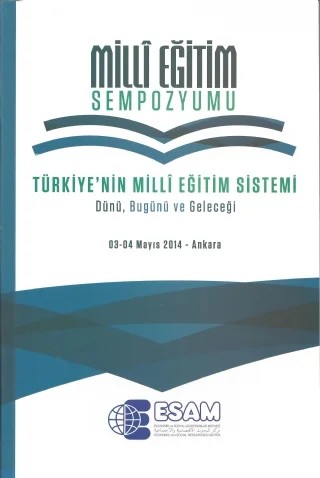 Millî Eğitim Sempozyumu – Sempozyum – ESAM (Ekonomik ve Sosyal Araştırmalar Merkezi) kitap kapağı