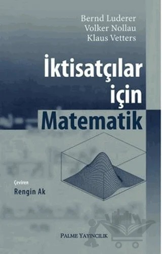 İktisatçılar için Matematik – Bernd Luderer – Palme Yayıncılık kitap kapağı