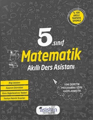 5. Sınıf Matematik Akıllı Ders Asistanı – Kolektif – Asistan Yayınları kitap kapağı