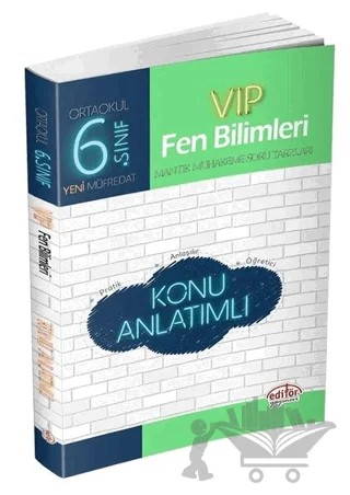 6. Sınıf VIP Fen Bilimleri Konu Anlatımlı – Kolektif – Editör Yayınevi kitap kapağı