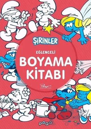 Eğlenceli Boyama Kitabı - Şirinler – Kolektif – Pogo Çocuk kitap kapağı