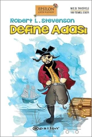 Define Adası – Robert Louıs Stevenson – Epsilon Yayınevi kitap kapağı
