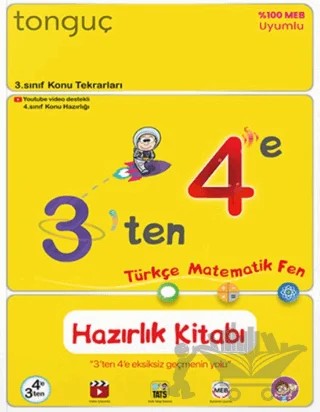 3'ten 4'e Hazırlık Kitabı – Kolektif – Tonguç Akademi kitap kapağı