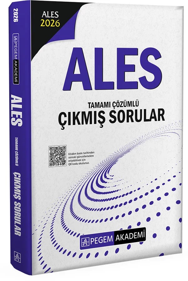 2026 ALES Tamamı Çözümlü Çıkmış Sorular – Pegem Akademi Yayıncılık kitap kapağı