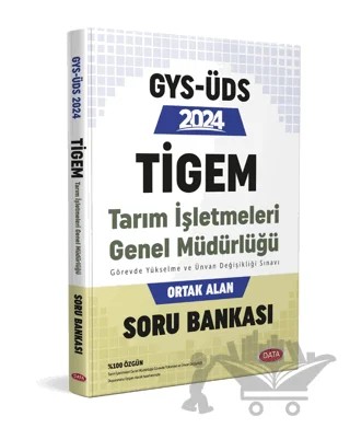 Tarım İşletmeleri Genel Müdürlüğü Tigem GYS ÜDS Ortak Alan Soru Bankası – Kolektif – Data Yayınları kitap kapağı