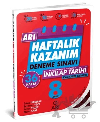 8. Sınıf T.C. İnkılap Tarihi ve Atatürkçülük Arı Haftalık Kazanım Deneme – Kolektif – Arı Yayıncılık kitap kapağı